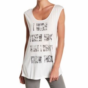 Haute Hippie Graphic Print Muscle Tank